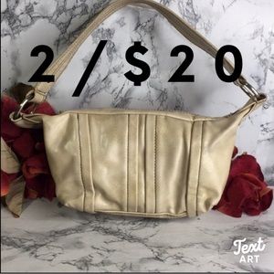 Vintage Y2K Ivory PVC Shoulder Bag